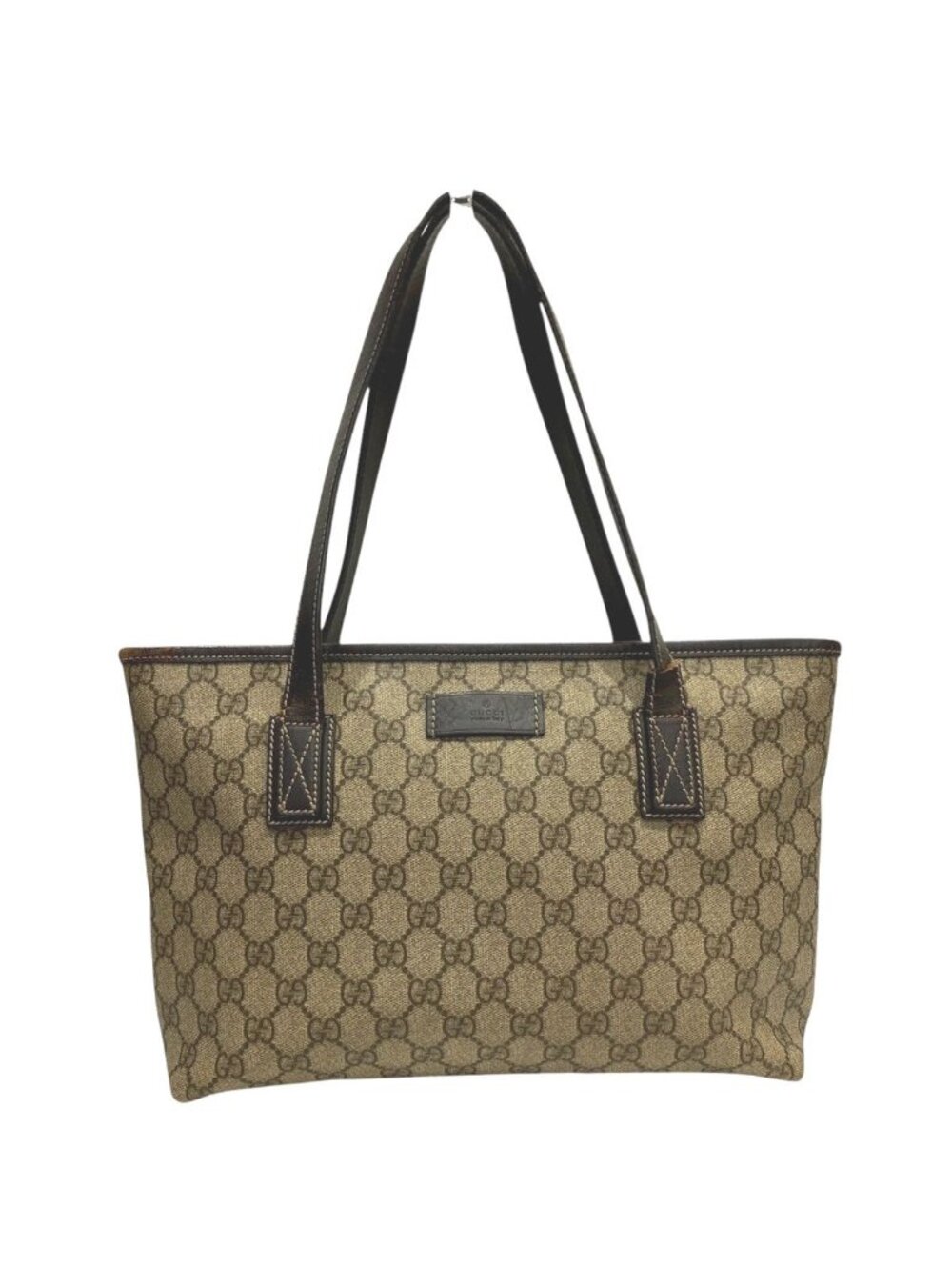 Gucci GG Supreme Tote Bag Leather